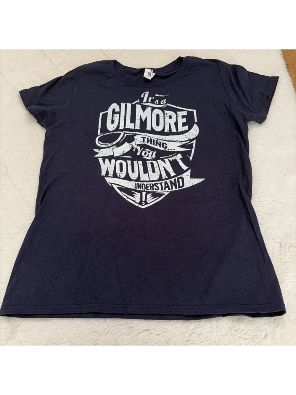 It’s A Gilmore Thing Women’s Navy Blue Tee M Center Logo Gilmore Girls